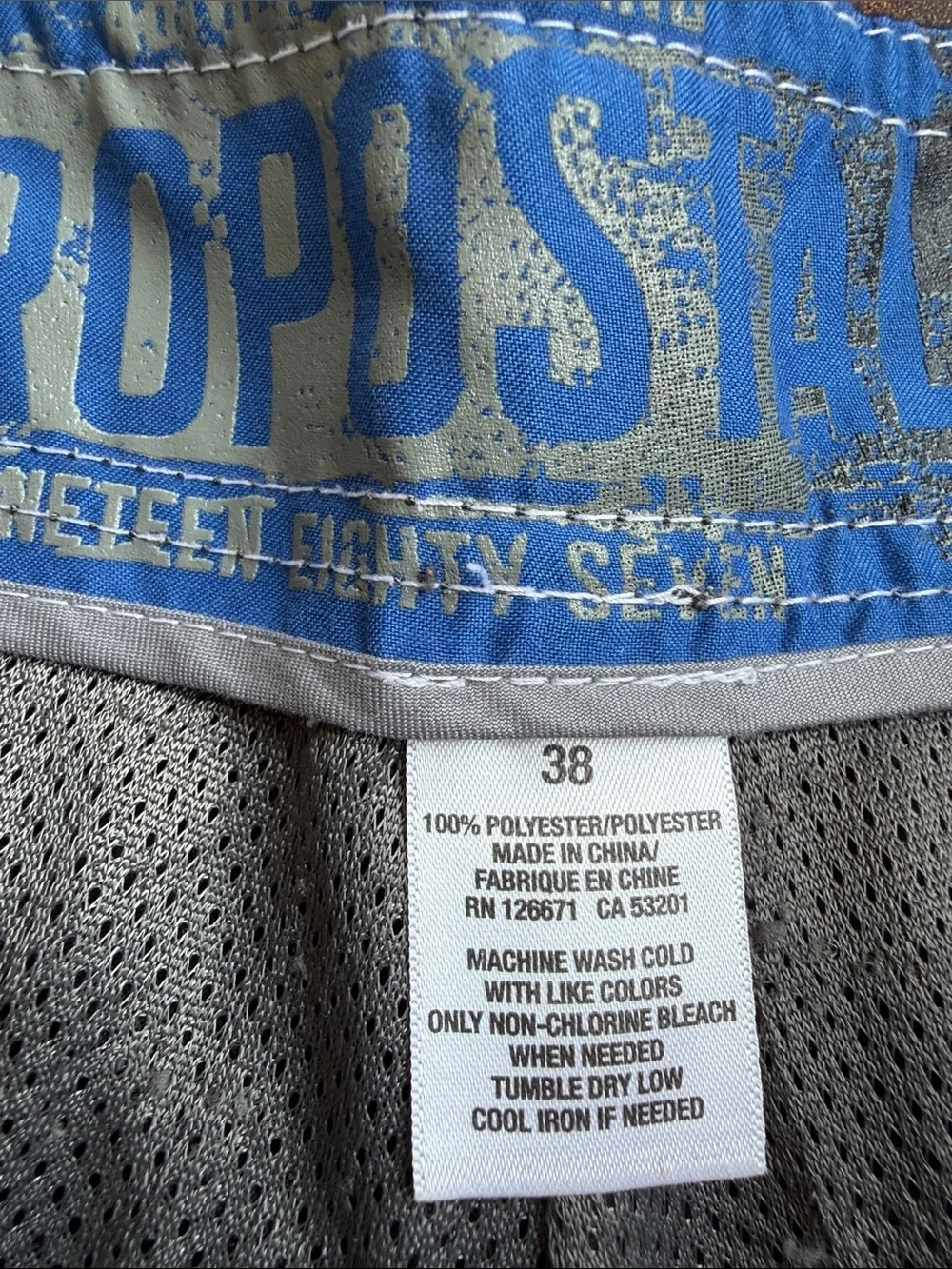 Aeropostale Y2K Lined Swim Board Shorts Cargo Skater Surfer Grunge 38